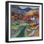 Country Ways, 2021 (acrylics on linen)-Lisa Graa Jensen-Framed Giclee Print