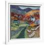 Country Ways, 2021 (acrylics on linen)-Lisa Graa Jensen-Framed Giclee Print