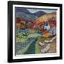 Country Ways, 2021 (acrylics on linen)-Lisa Graa Jensen-Framed Giclee Print