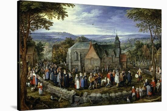 Country Wedding, 1621-1623-Jan Brueghel the Elder-Stretched Canvas