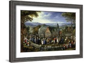 Country Wedding, 1621-1623-Jan Brueghel the Elder-Framed Giclee Print