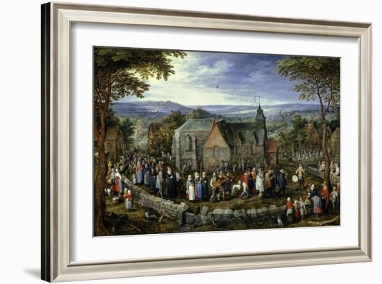 Country Wedding, 1621-1623-Jan Brueghel the Elder-Framed Giclee Print