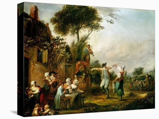 Country Wedding, 1797-Louis Joseph Watteau-Stretched Canvas