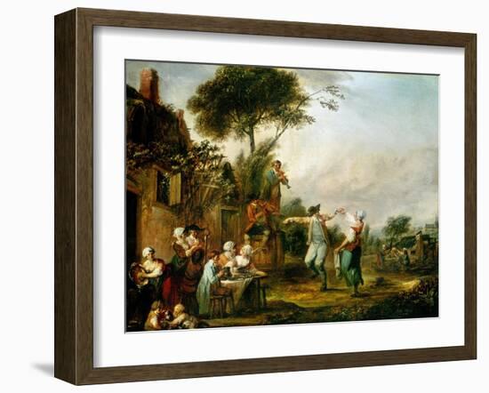 Country Wedding, 1797-Louis Joseph Watteau-Framed Giclee Print