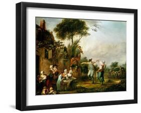 Country Wedding, 1797-Louis Joseph Watteau-Framed Giclee Print