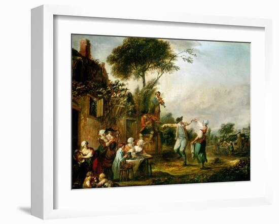 Country Wedding, 1797-Louis Joseph Watteau-Framed Giclee Print