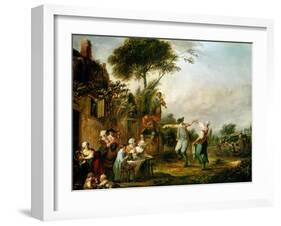 Country Wedding, 1797-Louis Joseph Watteau-Framed Giclee Print
