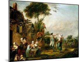 Country Wedding, 1797-Louis Joseph Watteau-Mounted Giclee Print