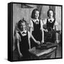 Country Western Singing Carter Sisters Anita, June and Helen, Singing, Playing Autoharp and Guitar-Eric Schaal-Framed Stretched Canvas