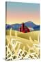 Country Wheat Farm-Linda Braucht-Stretched Canvas