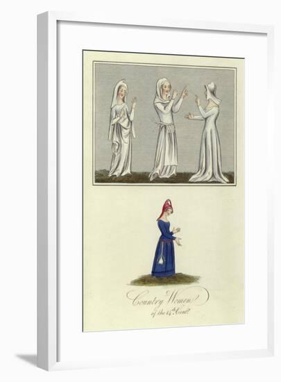 Country Women of the 14th Century-null-Framed Giclee Print