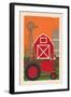 Country - Woodblock-Lantern Press-Framed Art Print