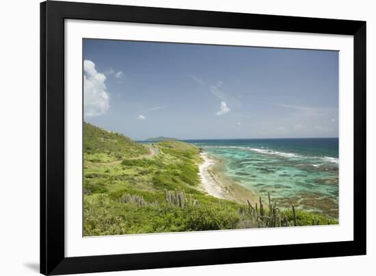 Countryside and Ocean on St. Croix-Macduff Everton-Framed Photographic Print