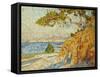 Countryside at Noon-Théo van Rysselberghe-Framed Stretched Canvas