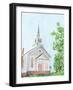 Countryside Church II-Regina Moore-Framed Art Print