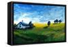 Countryside Cottage-Cherie Roe Dirksen-Framed Stretched Canvas