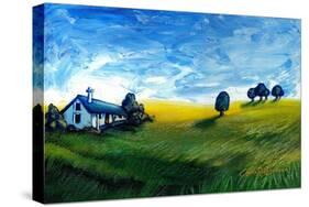 Countryside Cottage-Cherie Roe Dirksen-Stretched Canvas