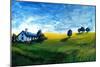 Countryside Cottage-Cherie Roe Dirksen-Mounted Giclee Print