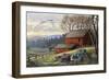 Countryside Dream-Chuck Black-Framed Giclee Print