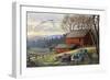 Countryside Dream-Chuck Black-Framed Giclee Print