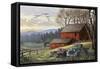 Countryside Dream-Chuck Black-Framed Stretched Canvas