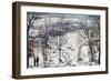 Countryside in Winter, 1920 (Painting)-Isaak Israilevich Brodsky-Framed Giclee Print