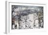 Countryside in Winter, 1920 (Painting)-Isaak Israilevich Brodsky-Framed Giclee Print