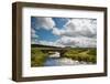 Countryside Landscape Image across to Mountains in Distance with Dramatic Sky-Veneratio-Framed Photographic Print