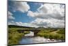 Countryside Landscape Image across to Mountains in Distance with Dramatic Sky-Veneratio-Mounted Photographic Print