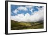 Countryside Landscape Image across to Mountains in Distance with Dramatic Sky-Veneratio-Framed Photographic Print