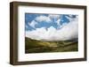 Countryside Landscape Image across to Mountains in Distance with Dramatic Sky-Veneratio-Framed Photographic Print