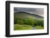 Countryside Landscape Image across to Mountains in Distance with Dramatic Sky-Veneratio-Framed Photographic Print