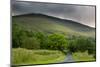 Countryside Landscape Image across to Mountains in Distance with Dramatic Sky-Veneratio-Mounted Photographic Print