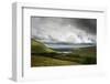 Countryside Landscape Image across to Mountains in Distance with Dramatic Sky-Veneratio-Framed Photographic Print