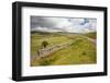 Countryside Landscape Image across to Mountains in Distance with Dramatic Sky-Veneratio-Framed Photographic Print