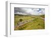 Countryside Landscape Image across to Mountains in Distance with Dramatic Sky-Veneratio-Framed Photographic Print