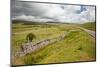 Countryside Landscape Image across to Mountains in Distance with Dramatic Sky-Veneratio-Mounted Photographic Print