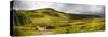 Countryside Landscape Panorama Image across to Mountains in Distance with Dramatic Sky-Veneratio-Stretched Canvas