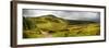 Countryside Landscape Panorama Image across to Mountains in Distance with Dramatic Sky-Veneratio-Framed Photographic Print