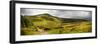 Countryside Landscape Panorama Image across to Mountains in Distance with Dramatic Sky-Veneratio-Framed Photographic Print