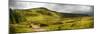 Countryside Landscape Panorama Image across to Mountains in Distance with Dramatic Sky-Veneratio-Mounted Photographic Print