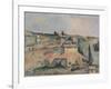 Countryside near Bellevue, copy after Cezanne by Egisto Paolo Fabbri, c. 1890-95. Italy-Egisto Paolo Fabbri-Framed Art Print