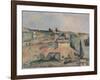 Countryside near Bellevue, copy after Cezanne by Egisto Paolo Fabbri, c. 1890-95. Italy-Egisto Paolo Fabbri-Framed Art Print