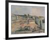 Countryside near Bellevue, copy after Cezanne by Egisto Paolo Fabbri, c. 1890-95. Italy-Egisto Paolo Fabbri-Framed Art Print