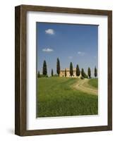 Countryside Near Pienza, Val D'Orcia, Siena Province, Tuscany, Italy, Europe-Pitamitz Sergio-Framed Photographic Print