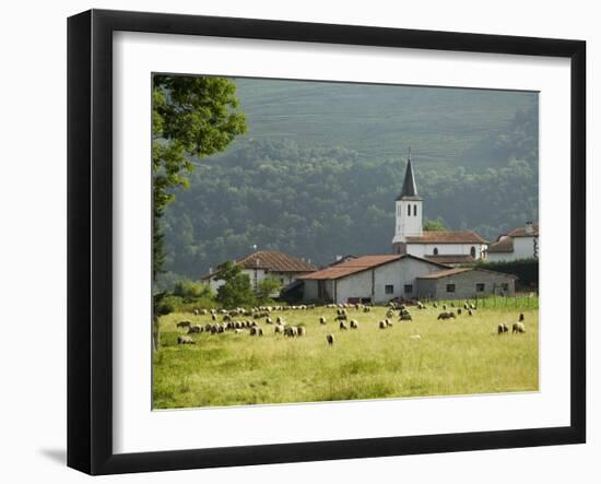 Countryside Near St. Jean Pied De Port, Basque Country, Pyrenees-Atlantiques, Aquitaine, France-R H Productions-Framed Photographic Print