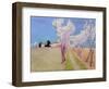 Countryside of the Guardie, 1902 (Oil on Canvas)-Achille Lauge-Framed Giclee Print