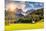 Countryside View of the Valley Santa Maddalena in the National Park Puez Odle or Geisler (Val Di Fu-Leonid Tit-Mounted Photographic Print