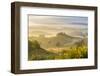 Countryside View with Farmhouse and Hills, Tuscany (Toscana), Italy-Peter Adams-Framed Photographic Print