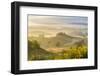 Countryside View with Farmhouse and Hills, Tuscany (Toscana), Italy-Peter Adams-Framed Photographic Print